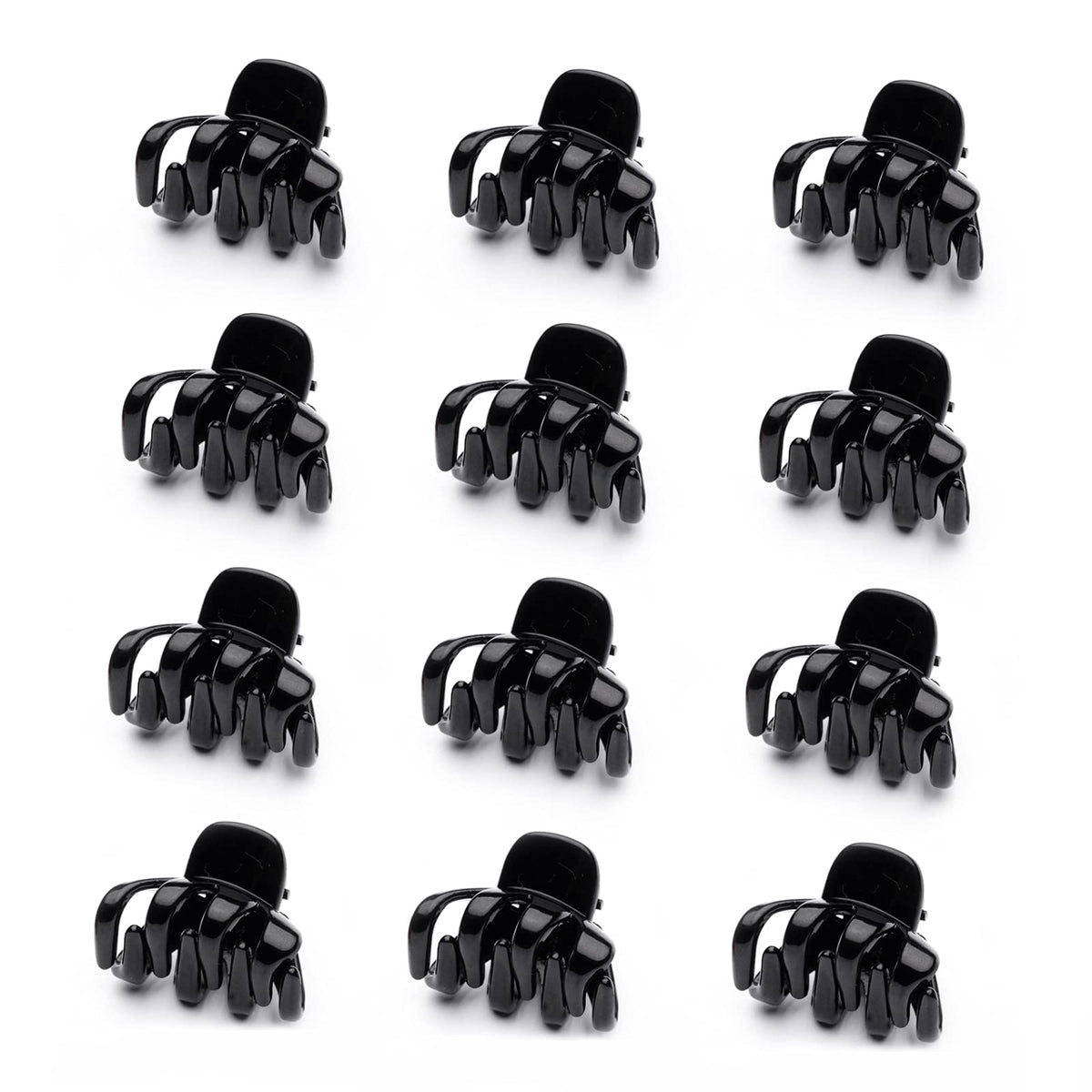 Cobahom small hair clip black closeup shows a durable spring for secure hold.