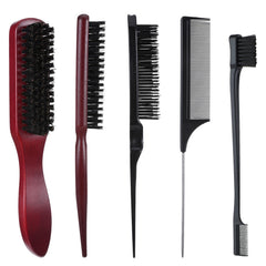 Cobee 5pcs slick-back hair brush set packaging for a convenient styling routine