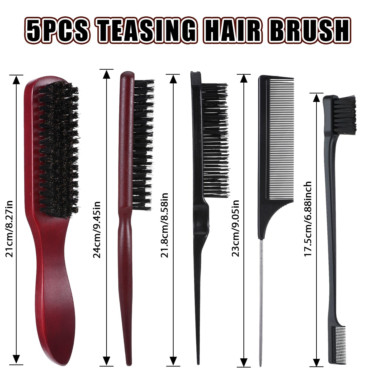 Cobee smoothing brush with wooden handle offers comfortable grip during styling