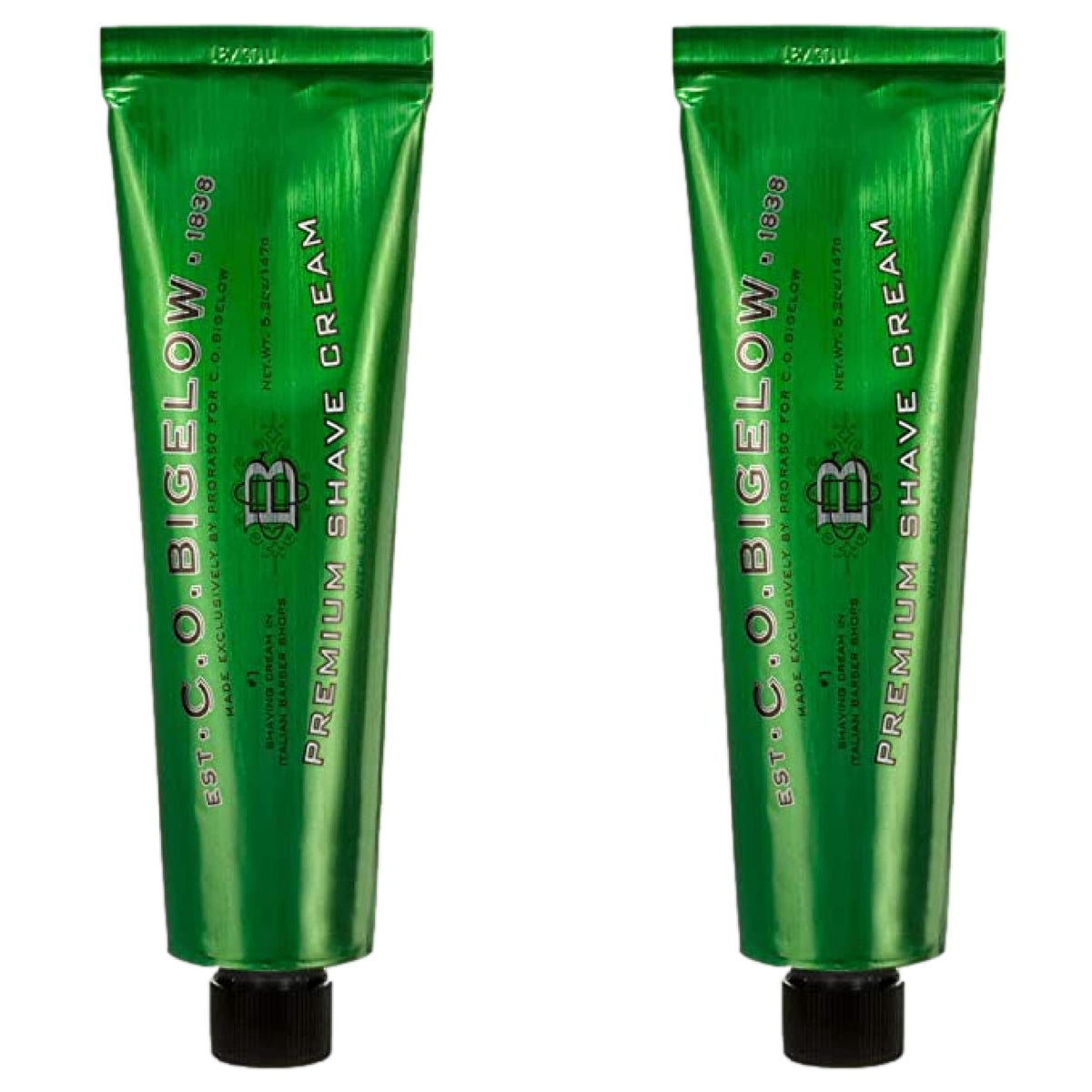 C.O. Bigelow shaving cream lather closeup for a smooth, comfortable shave
