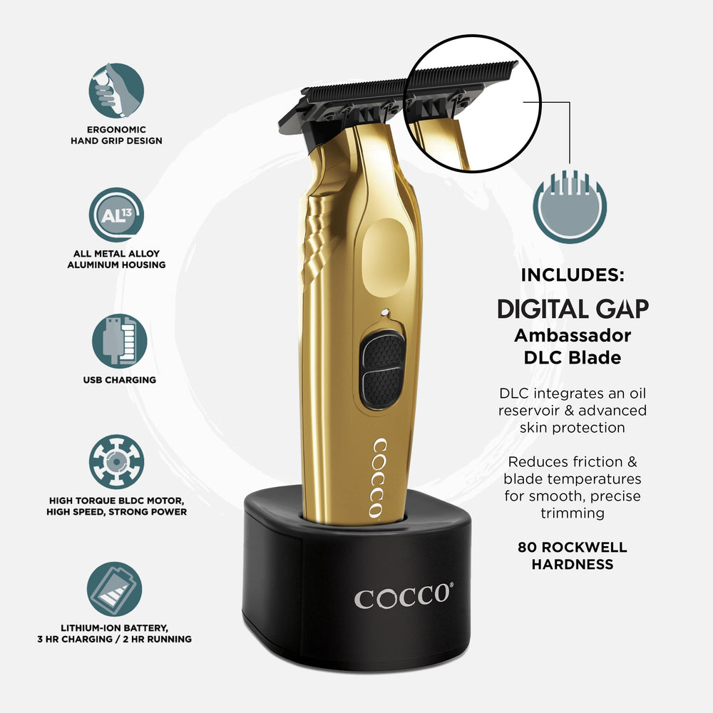 Cocco Veloce Pro Trimmer cordless design enabling unrestricted styling