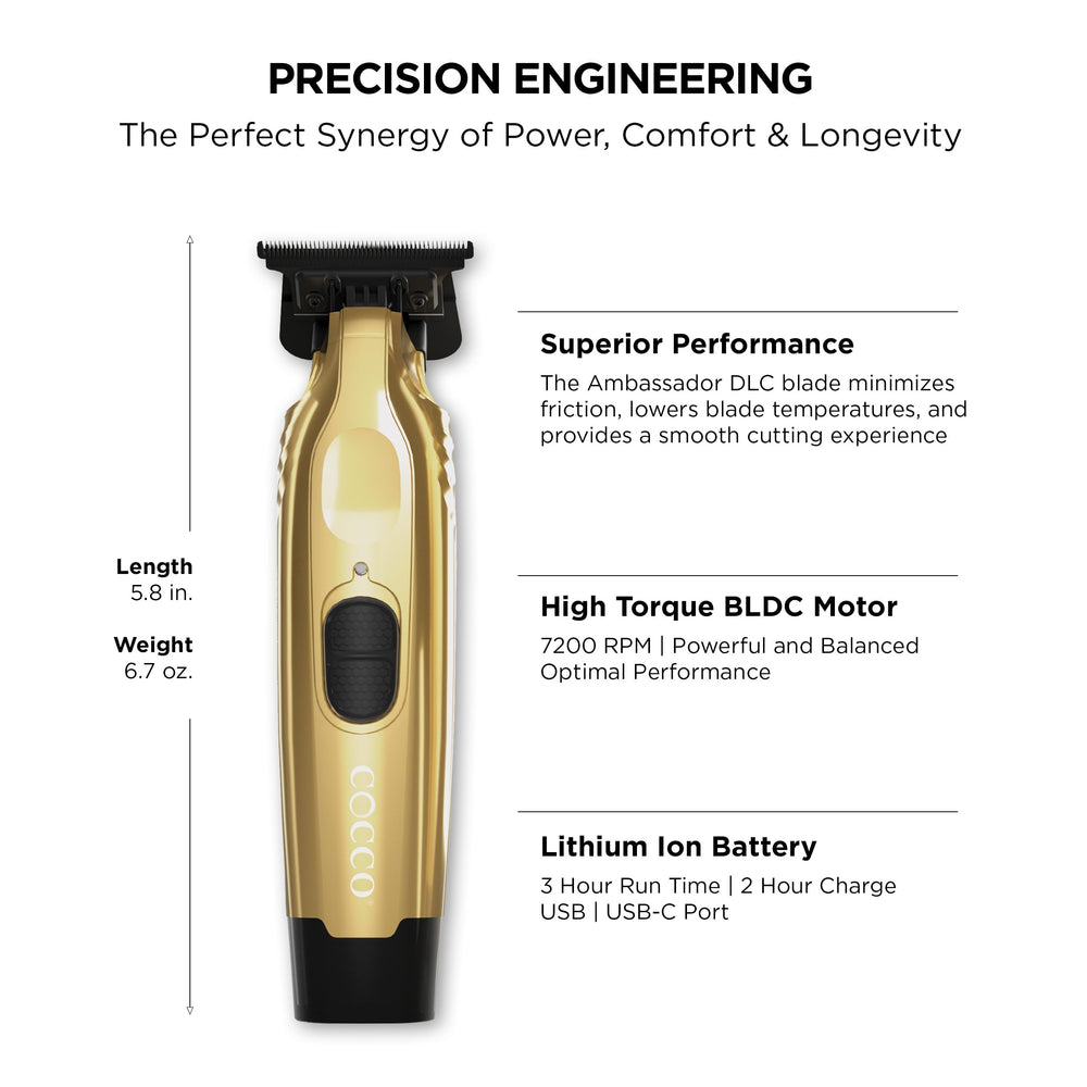 Cocco Veloce Pro Trimmer showing digital gap technology for precise cuts