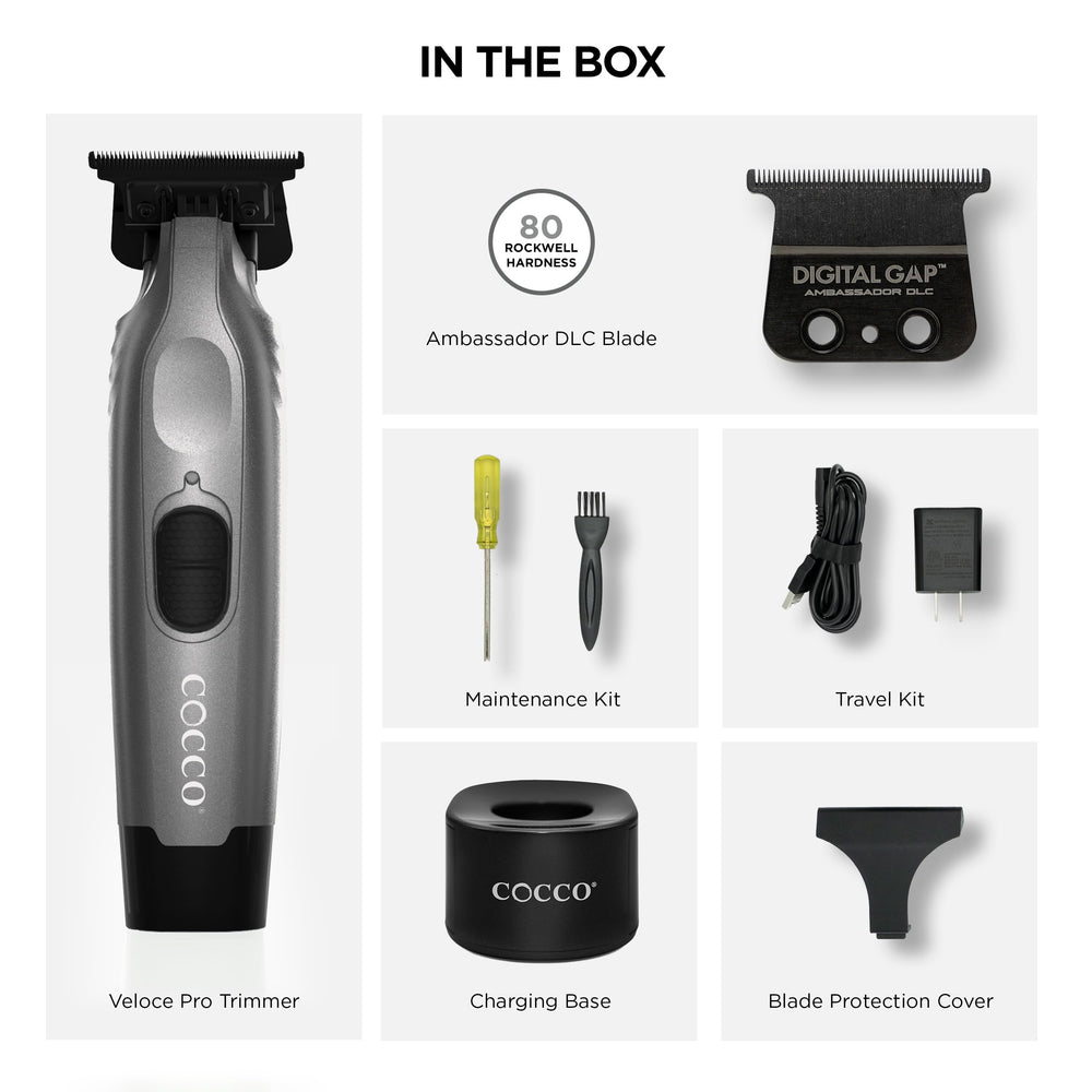 Cocco Veloce Pro Trimmer digital gap technology ensures precise cuts.