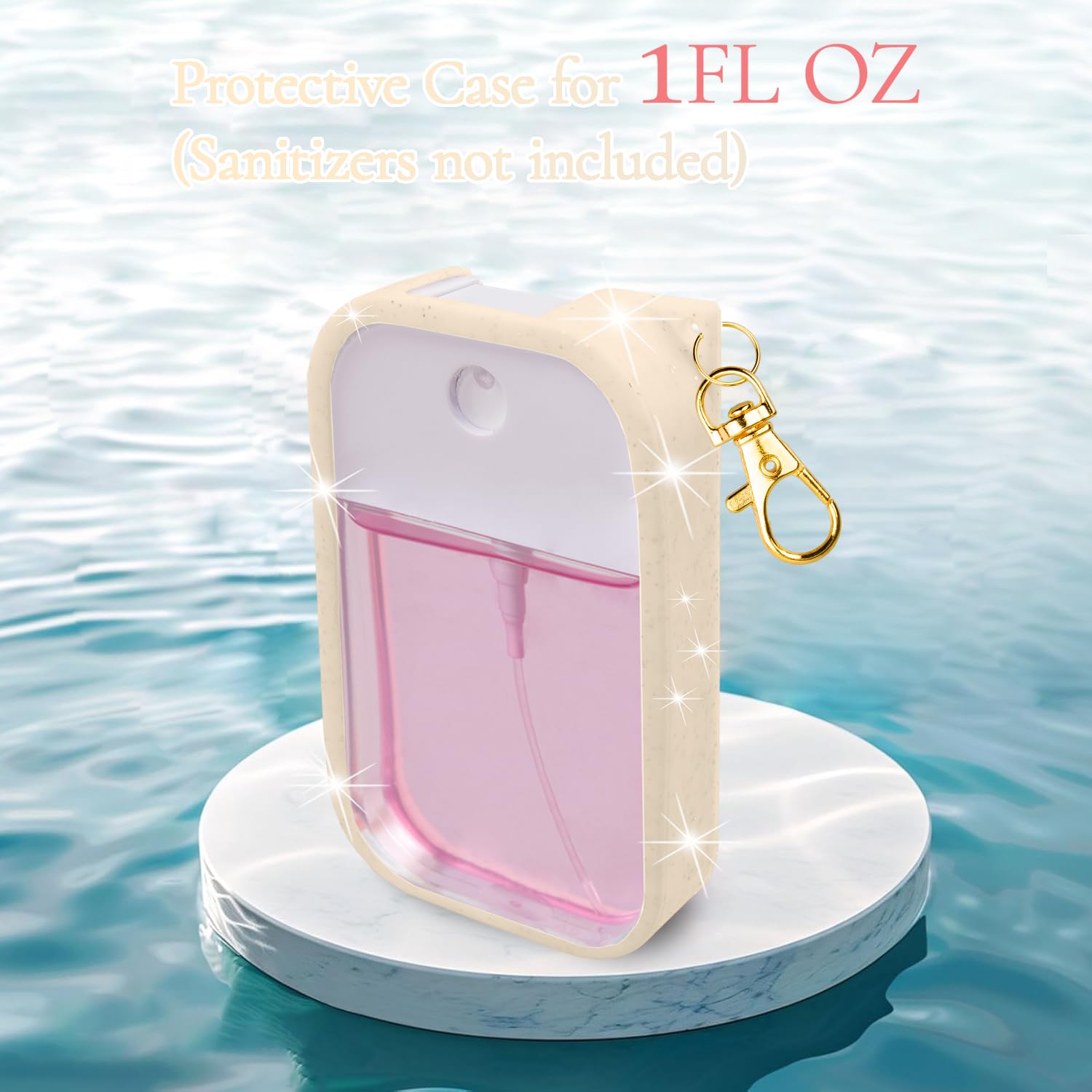 COCGVEL soft silicone material provides lightweight protection for on-the-go sanitizing