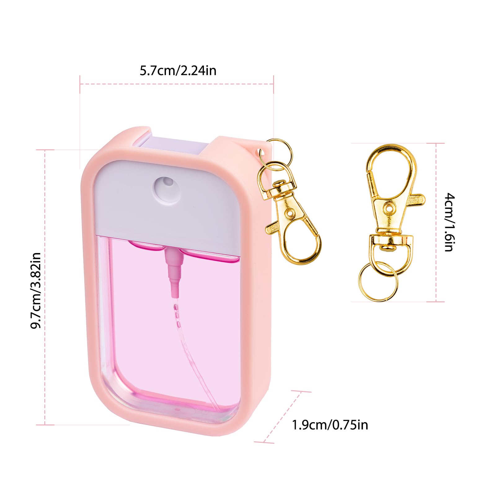 COCGVEL pink-silicone-case-touchland-1oz adds style while protecting your 1 oz bottle.