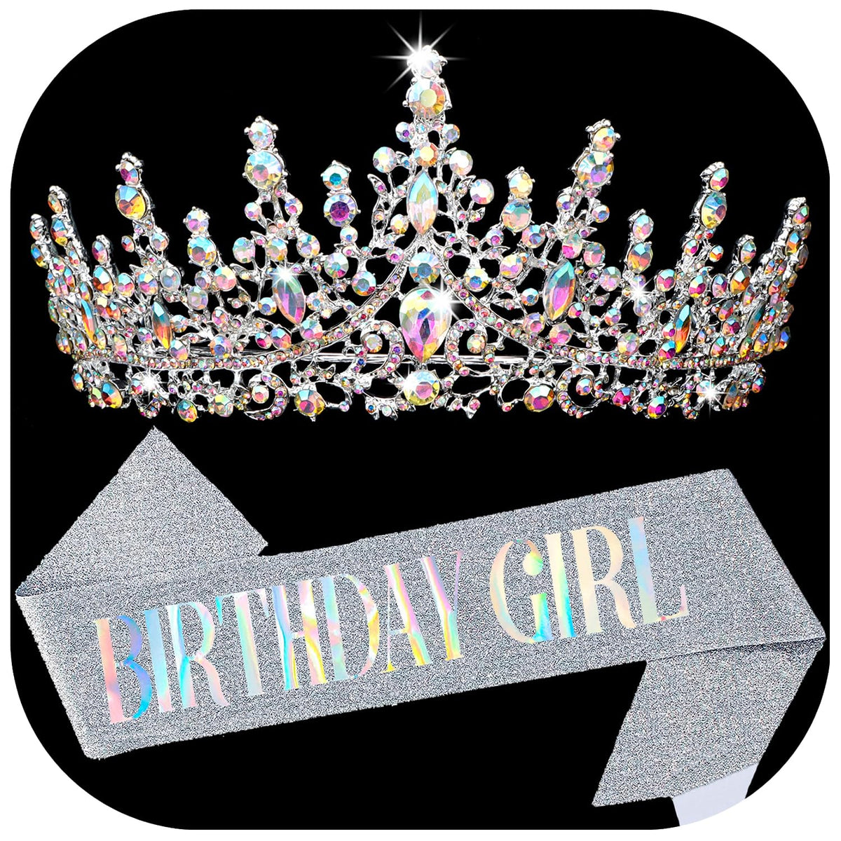 COCIDE birthday girl sash adjustable fit with pin for easy tailoring