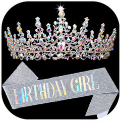 COCIDE birthday girl sash adjustable fit with pin for easy tailoring