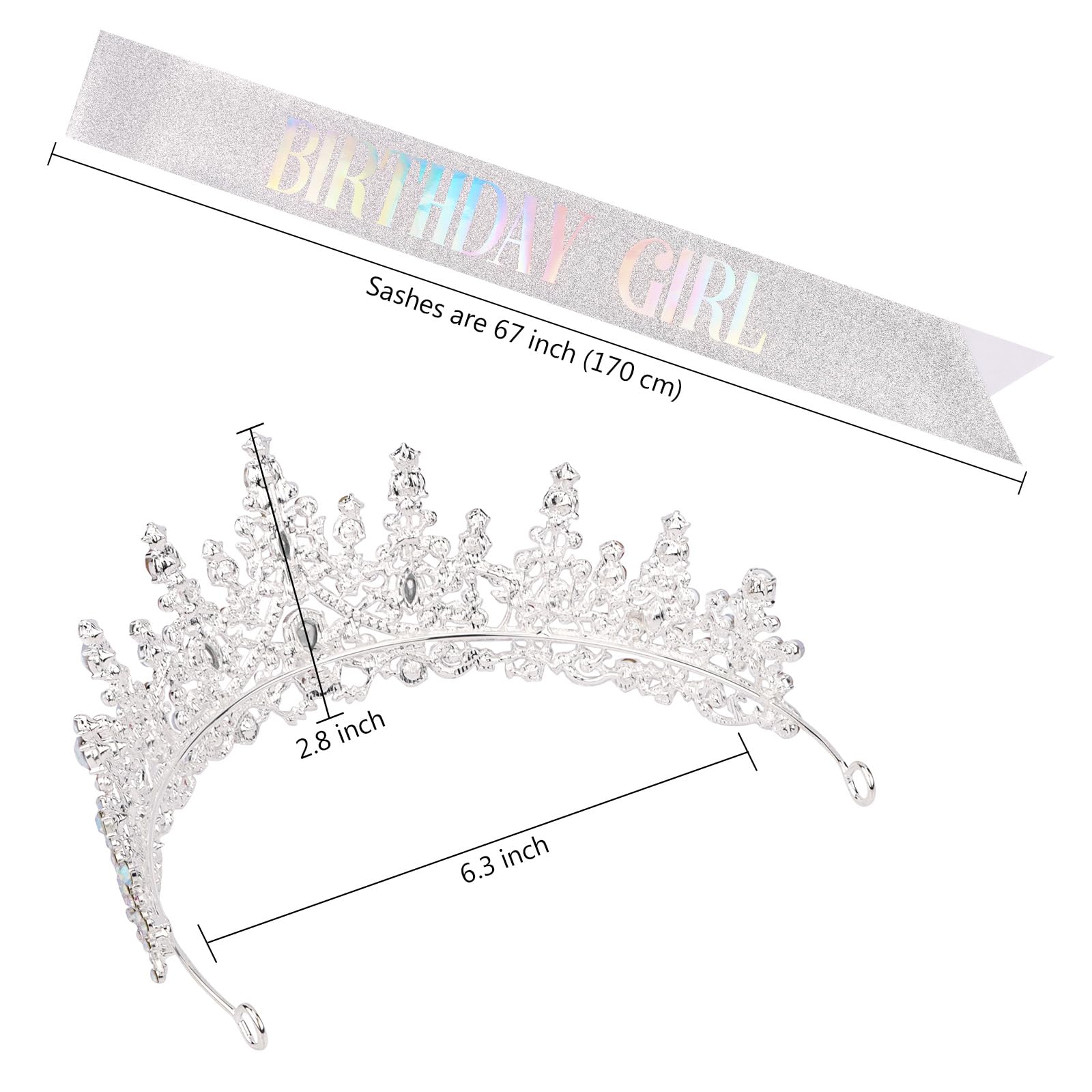 COCIDE black glitter sash with glitter text for celebratory photos