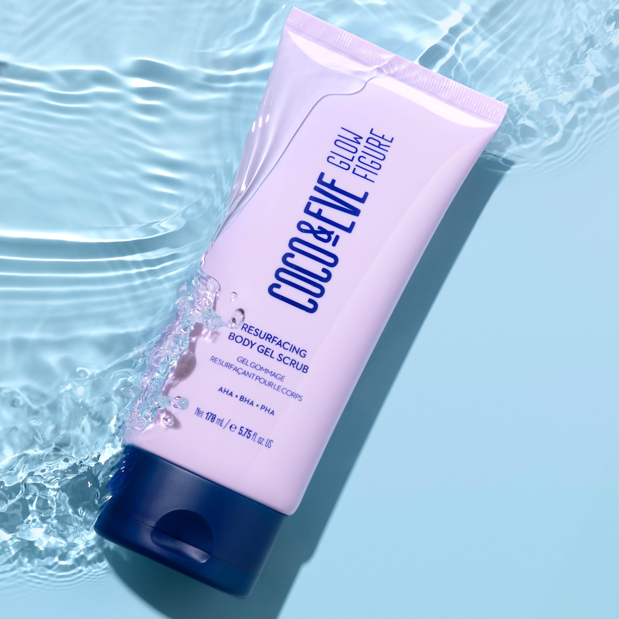 Coco & Eve Resurfacing Body Gel Scrub before tan prep routine