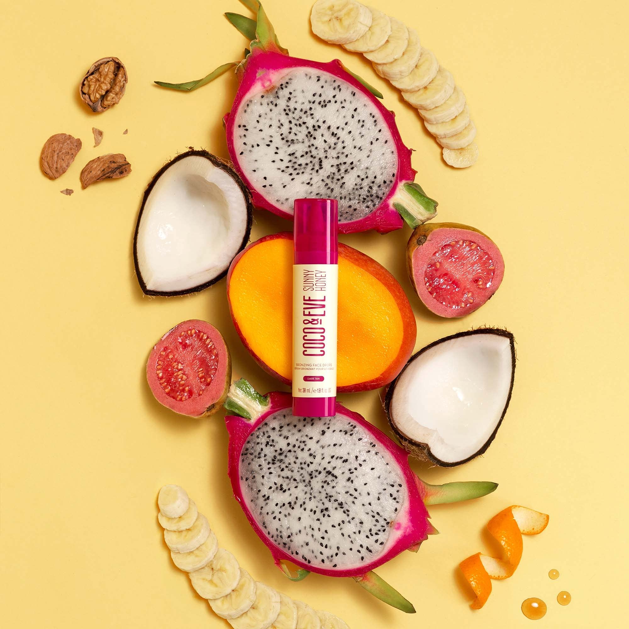 Coco & Eve application on skin delivering a natural, streak-free glow