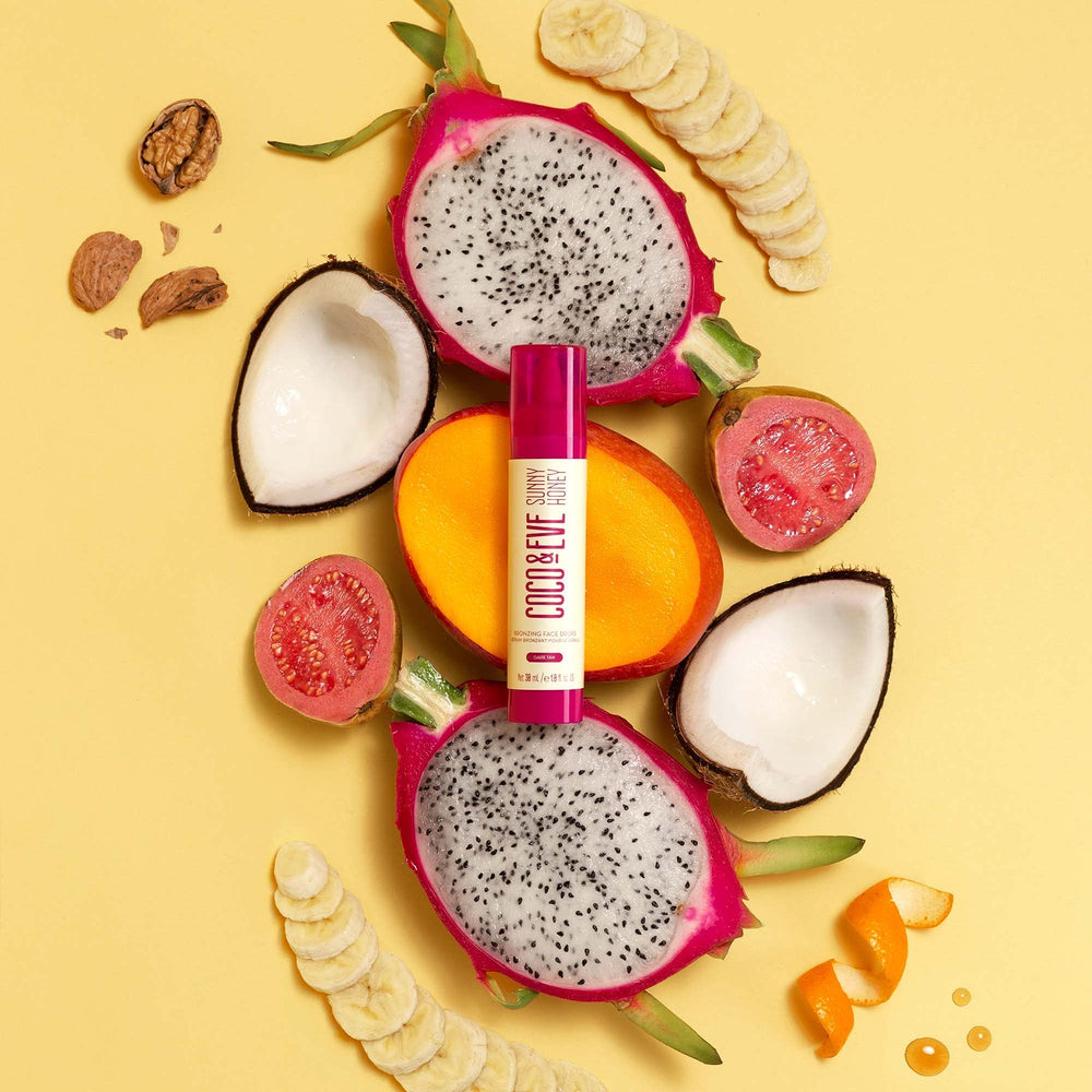 Coco & Eve application on skin delivering a natural, streak-free glow