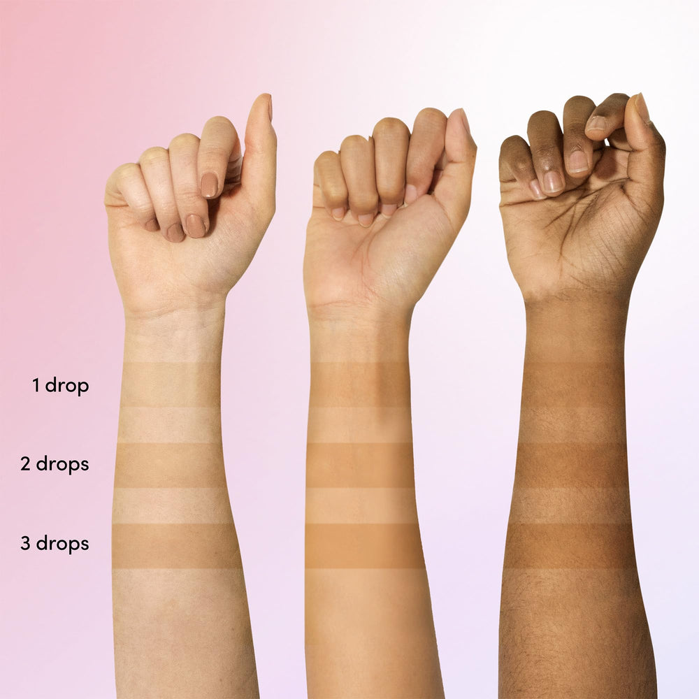 Coco & Eve Sunny Honey serum texture close-up highlights lightweight, hydrating formula.