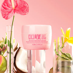 Coco & Eve Sweet Repair mask jar close-up with rich texture for repair