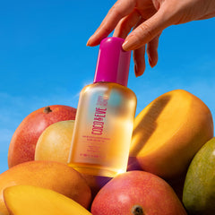 Coco & Eve oil highlights cacao extract as antioxidant-rich skincare.