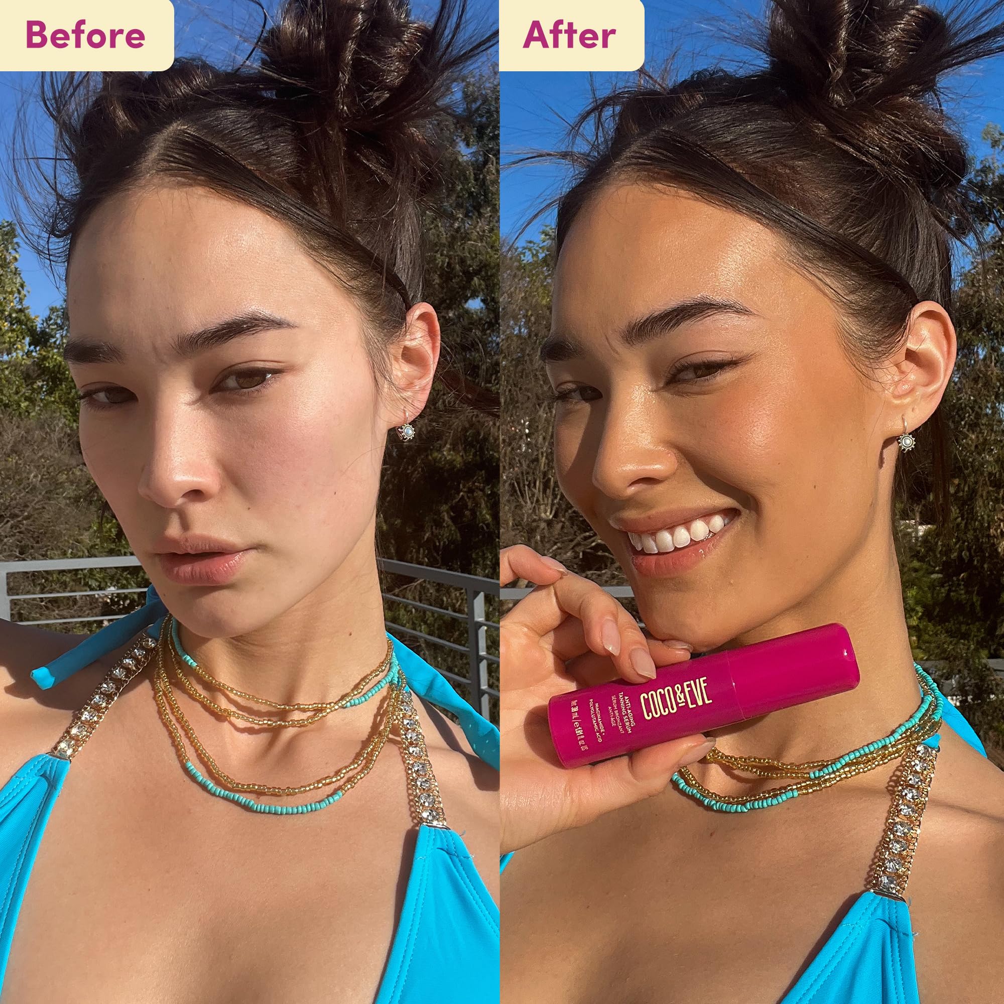 Coco & Eve Vegetan Premium Plus ingredients emphasize antioxidants and skin hydration.