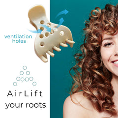 Cocoa & Cali AirLift double-teeth lift clip delivers extra lift and secure grip.