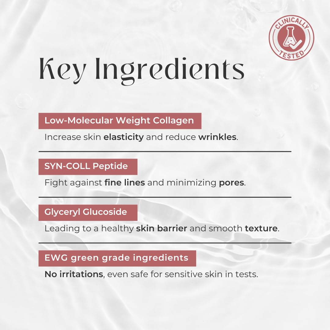 COCOBEAUTY Collagen Mask bio-collagen action demonstrates deep nourishment and elasticity support.