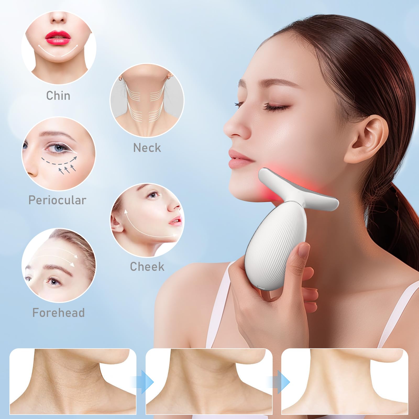 Cocobeen face-neck-tool standby mode concept shown for energy-efficient use.