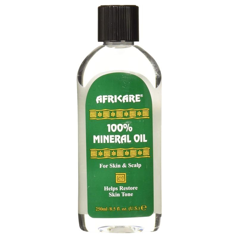 COCOCARE Africare mineral oil bottle shown as cruelty-free product