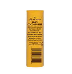 COCOCARE cococare cocoa butter stick packaging details—push-up tube with snap cap