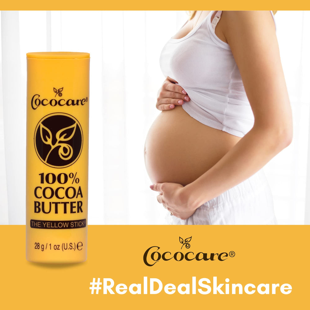 COCOCARE cococare cocoa butter stick tube closeup—glides easily with body warmth