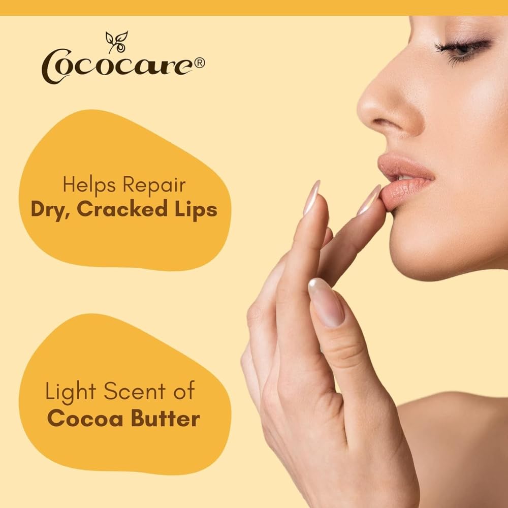 Cocoa butter plus sunflower oil and aloe vera condition gently.