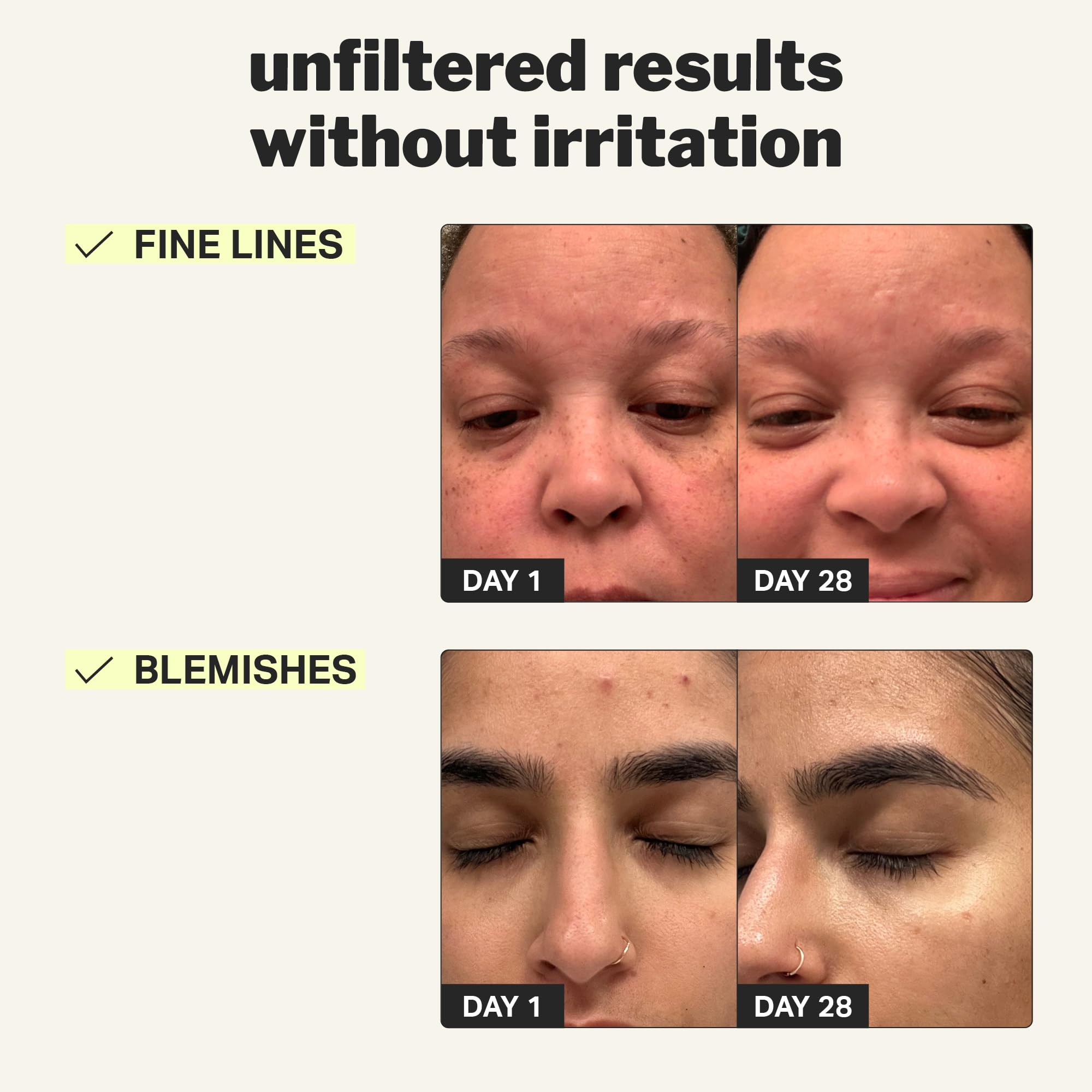 Cocokind Beginner Retinol Gel on fingertip shows easy application.