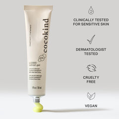 Cocokind Beginner Retinol Gel texture close-up for gentle renewal.