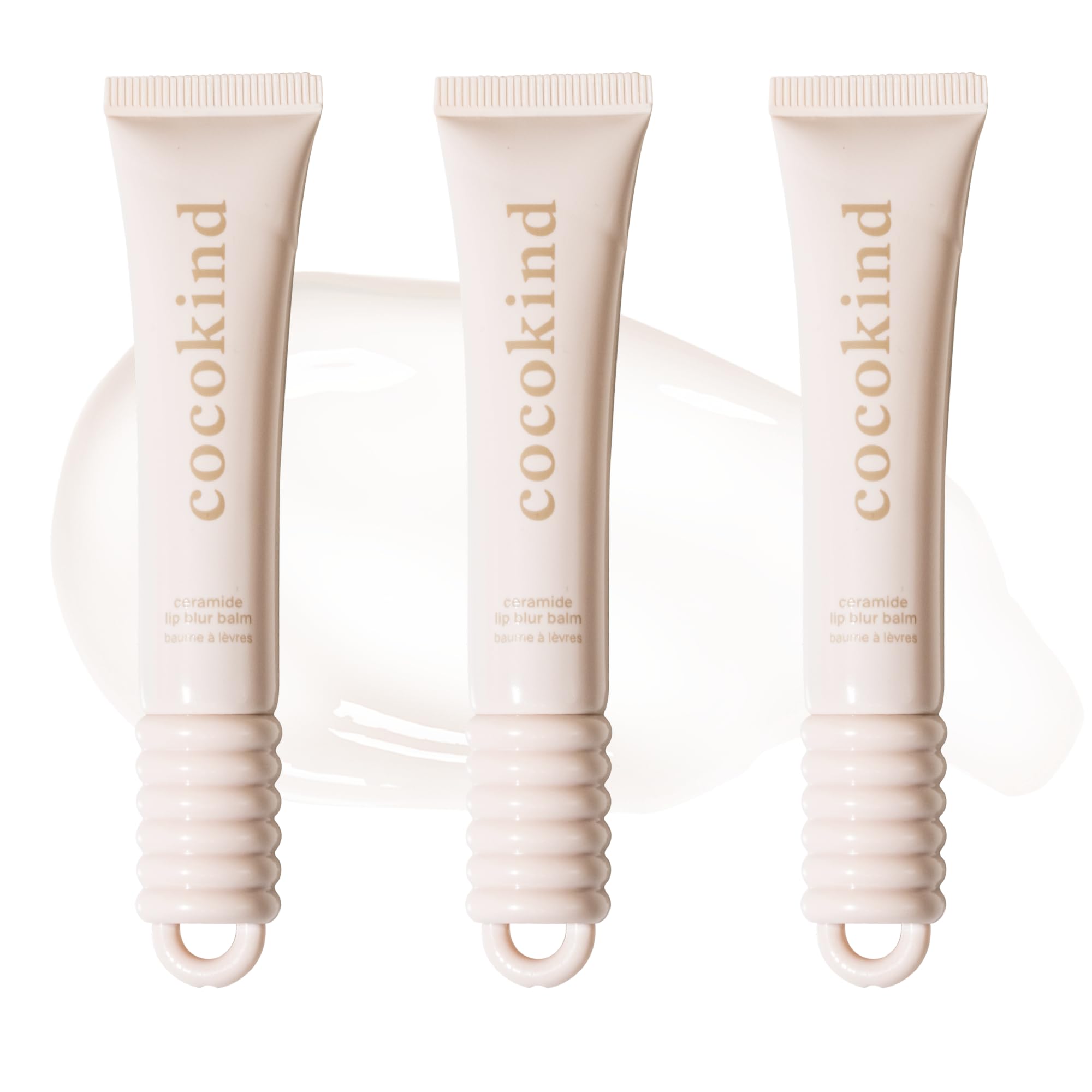 Cocokind Ceramide Lip Blur Balm Be Real pack shot highlights fragrance-free hydration for sensitive lips.
