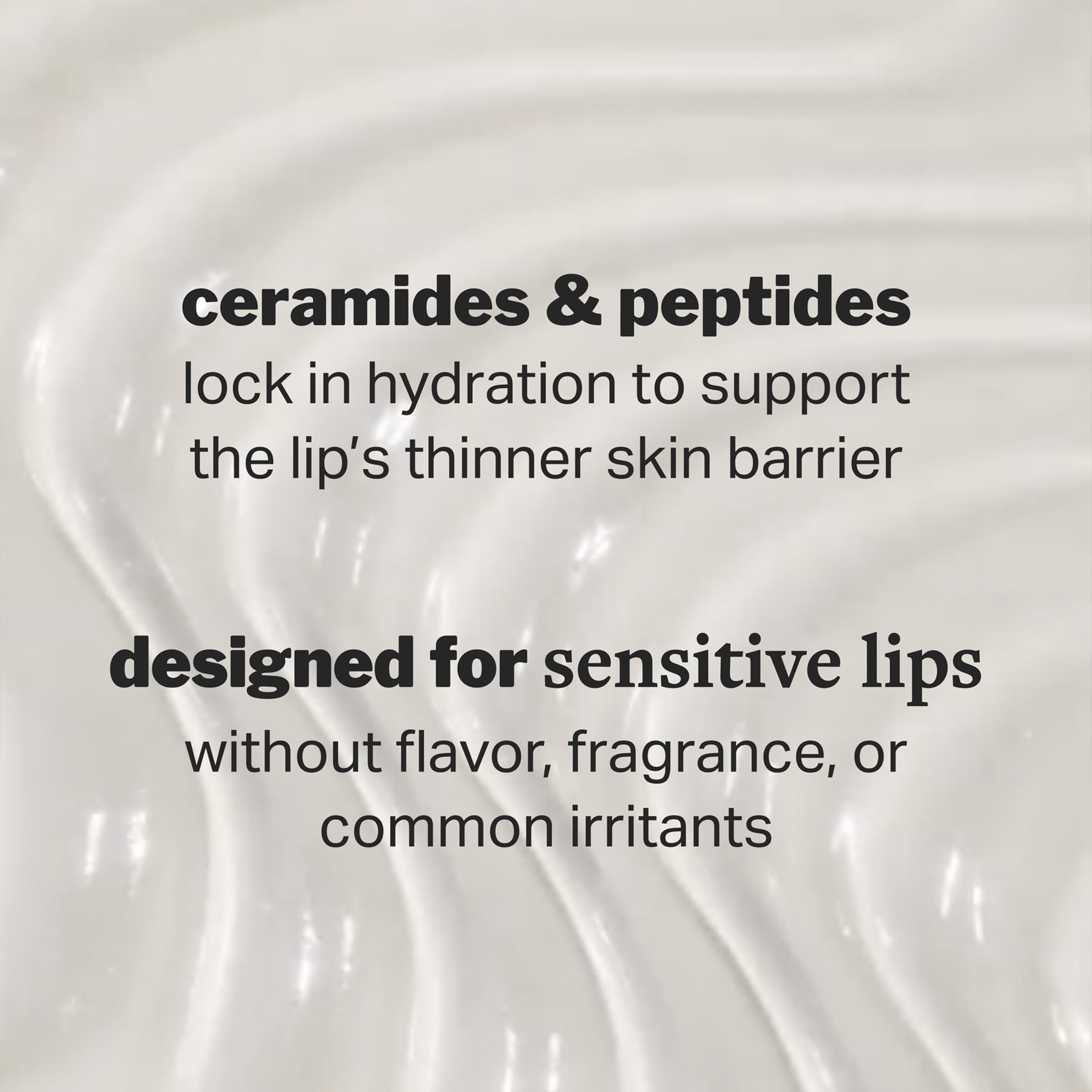 Cocokind Ceramide Lip Blur Balm Be Real ring-cap detail highlights easy attachment.