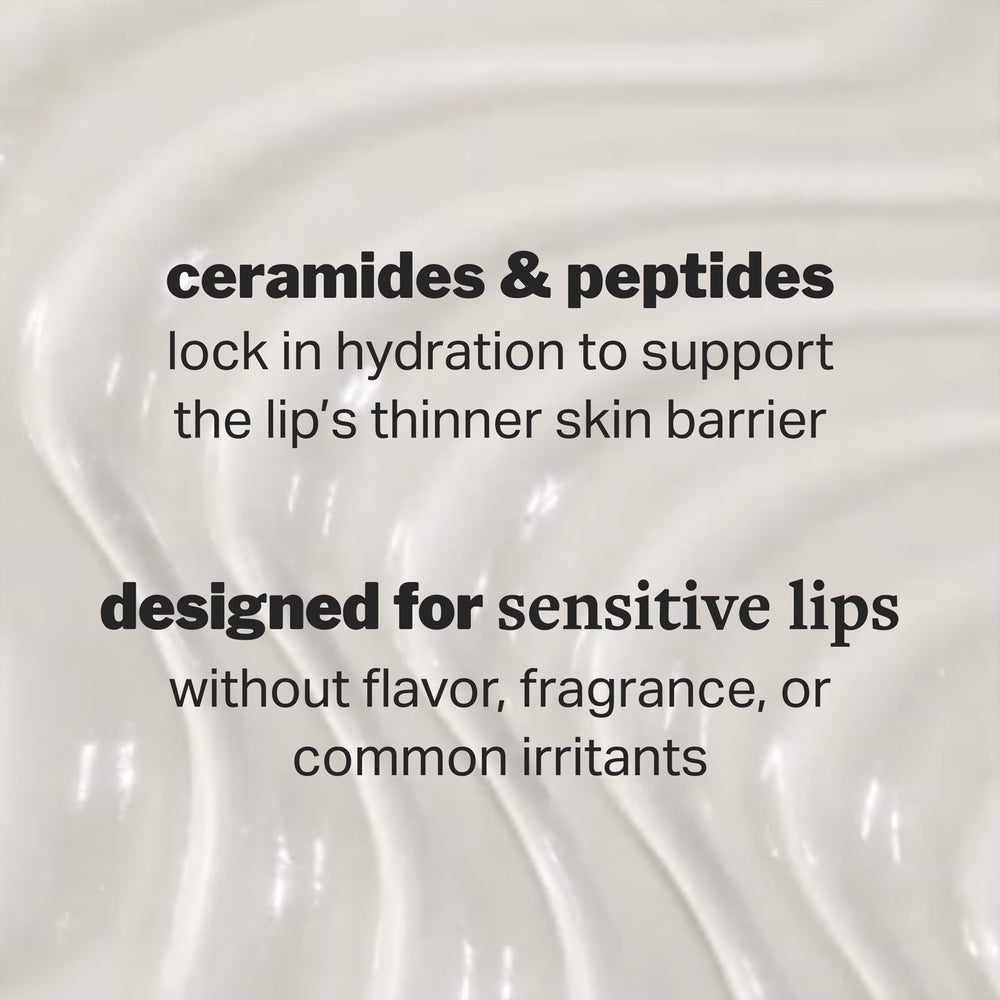 Cocokind Ceramide Lip Blur Balm Be Real ring-cap detail highlights easy attachment.