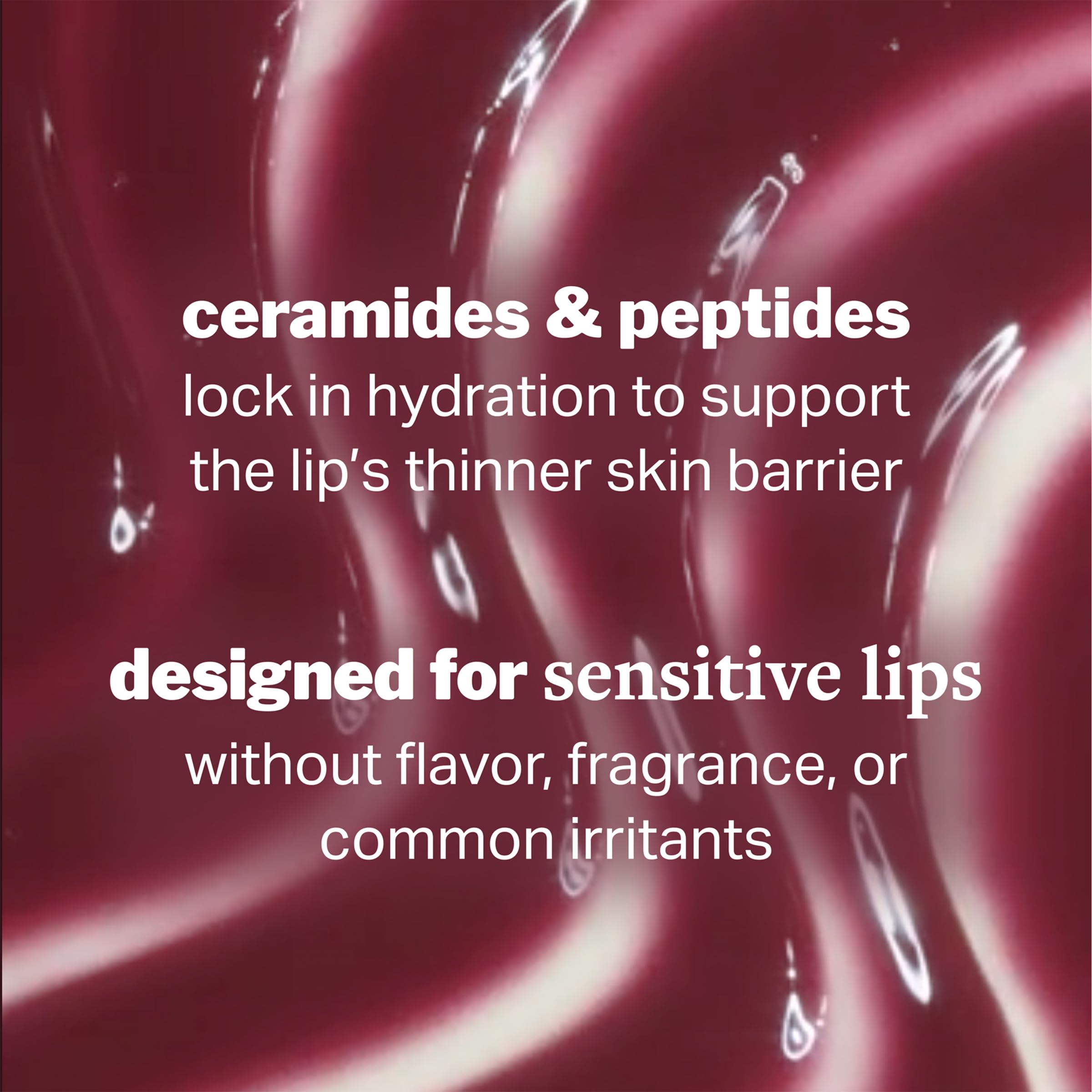 Cocokind Be Bold Burgundy balm gliding to a smooth glossy finish on lips
