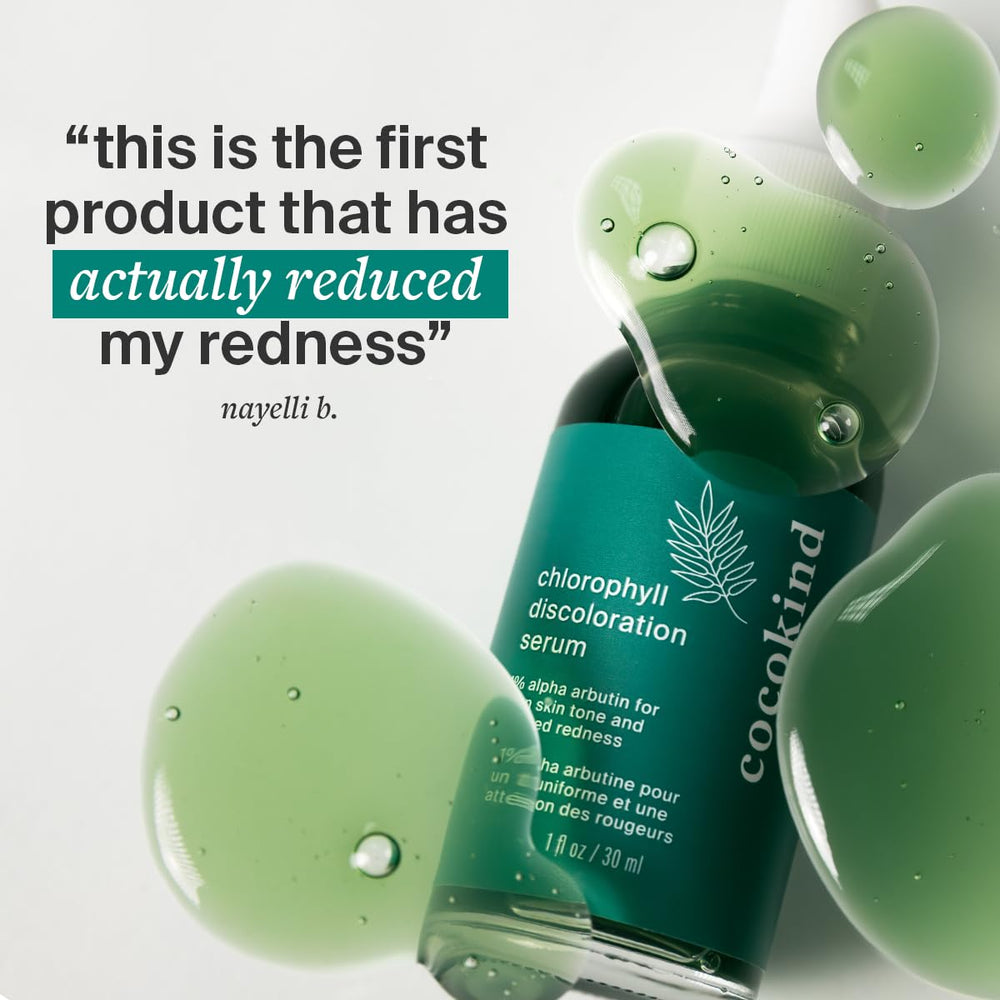 Cocokind Chlorophyll Discoloration Serum sensitive-skin friendly formula for calm skin.
