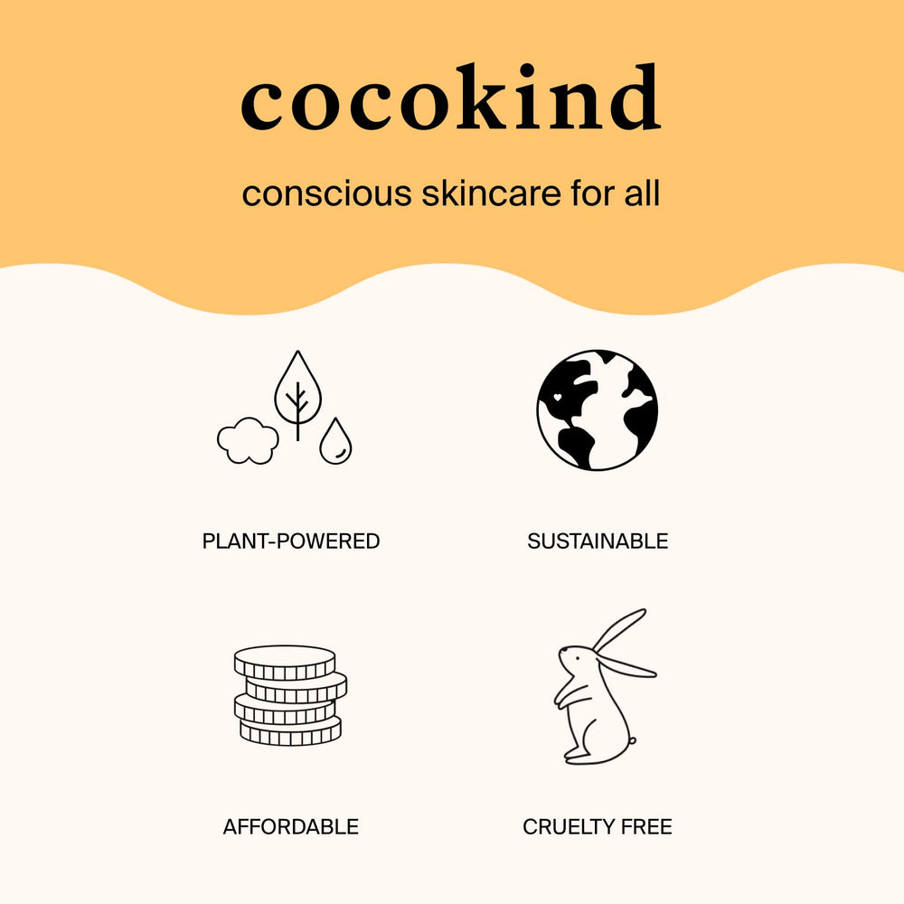Cocokind Daily SPF application close-up demonstrates 15-minute pre-sun application reminder.