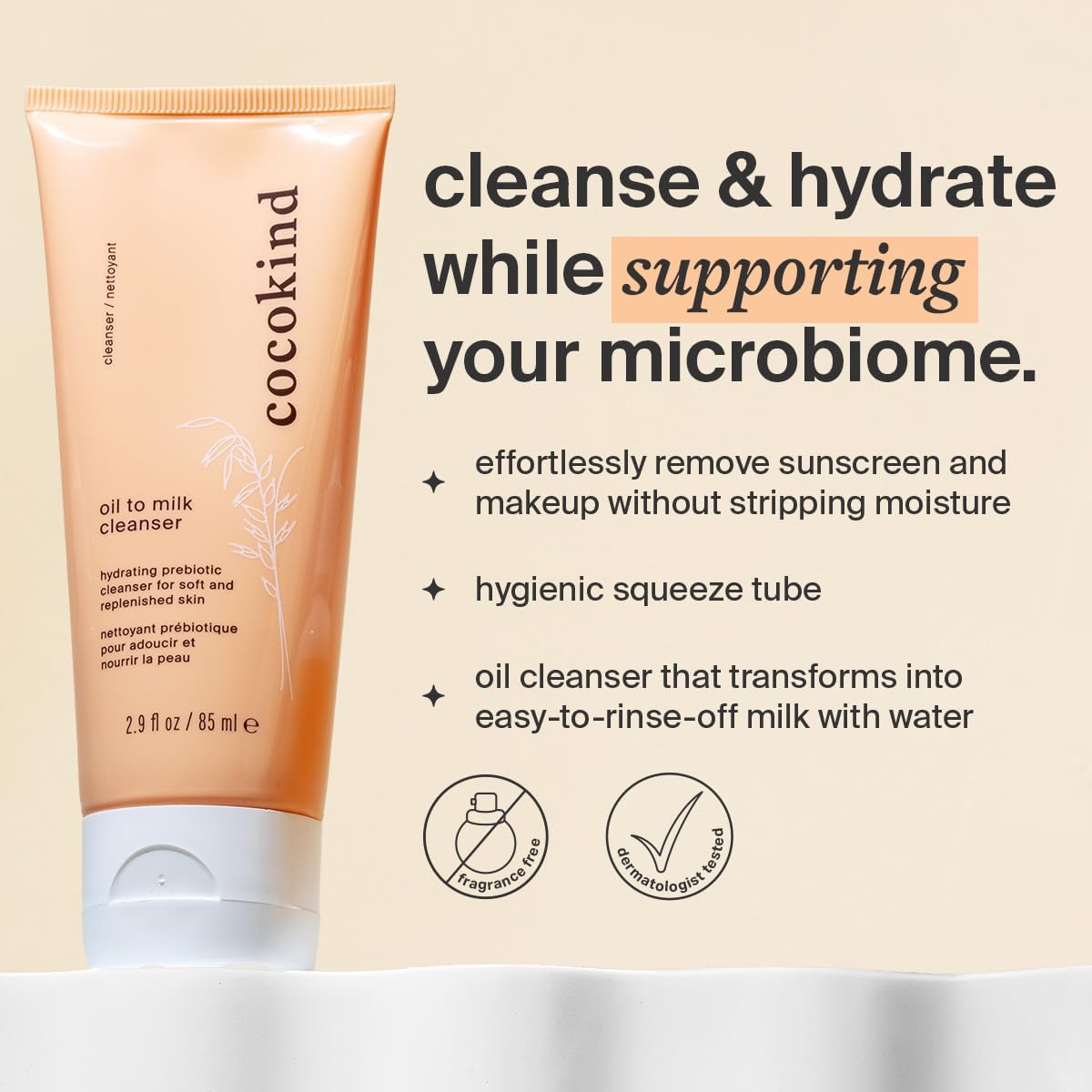Cocokind Daily SPF with non-nano zinc oxide protecting from UVA/UVB and environmental stress.