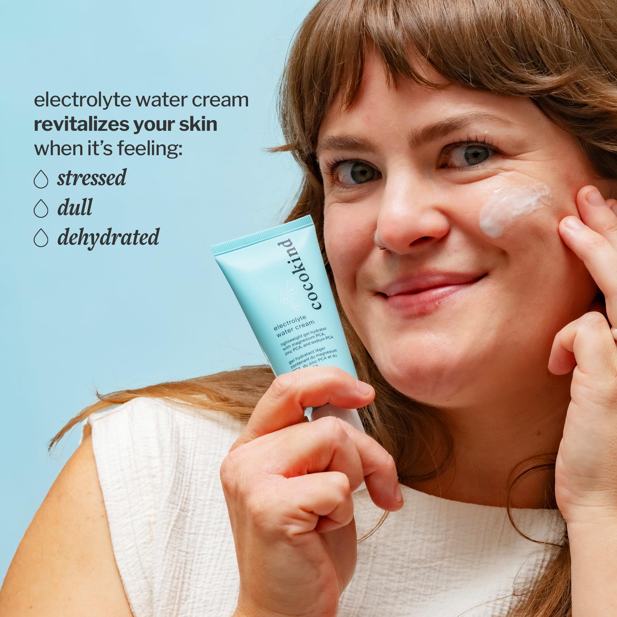 Label shows dermatologist-tested fragrance-free vegan formula for all skin types