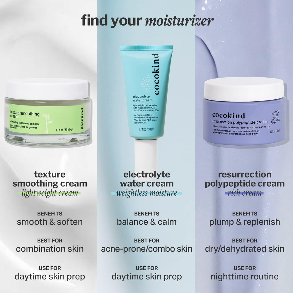 Cocokind Electrolyte Water Cream delivers calm balanced hydration without heaviness