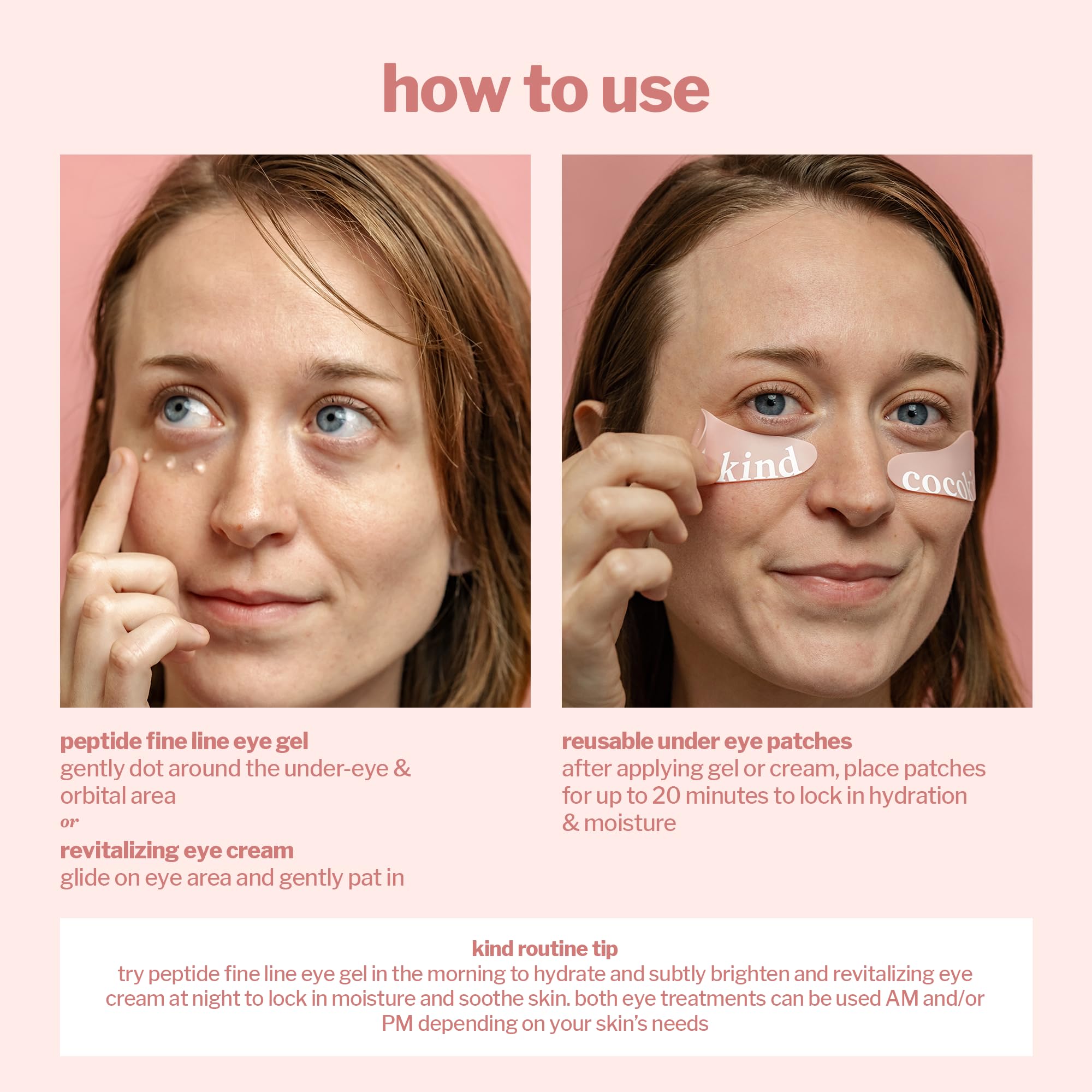 Cocokind Eye Love Kit reusable patches in pack highlight eco-friendly routine.