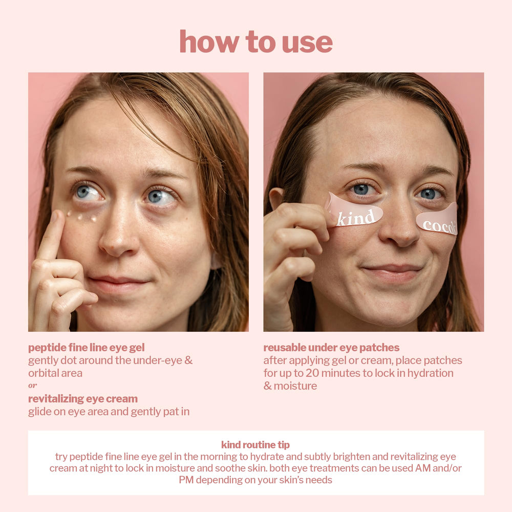 Cocokind Eye Love Kit reusable patches in pack highlight eco-friendly routine.