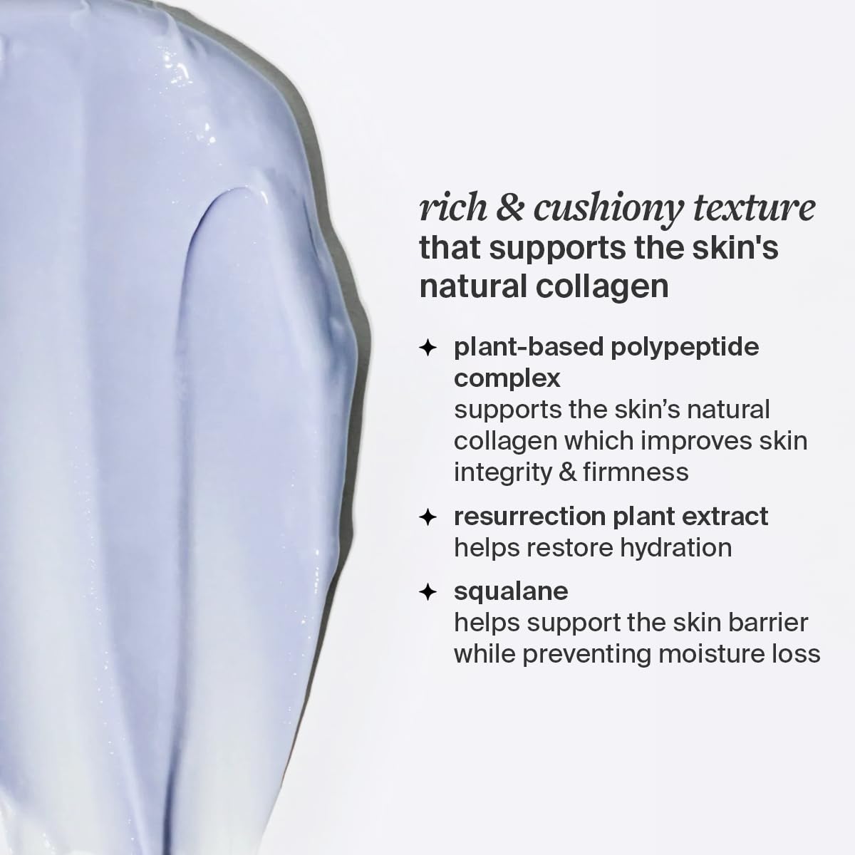 Cocokind Resurrection Polypeptide Cream on the cheek showing a subtle glow.
