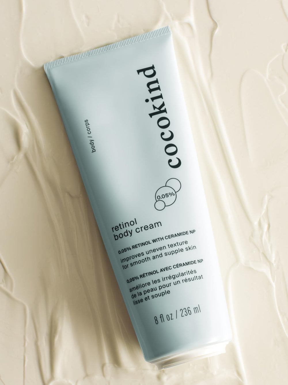 Cocokind Retinol Body Cream on arm showing gentle absorption and skin comfort.