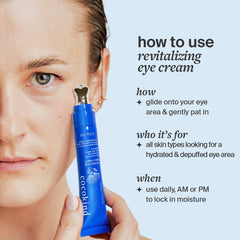 Cocokind Revitalizing Eye Cream depuffs eyes with cooling metal tip.
