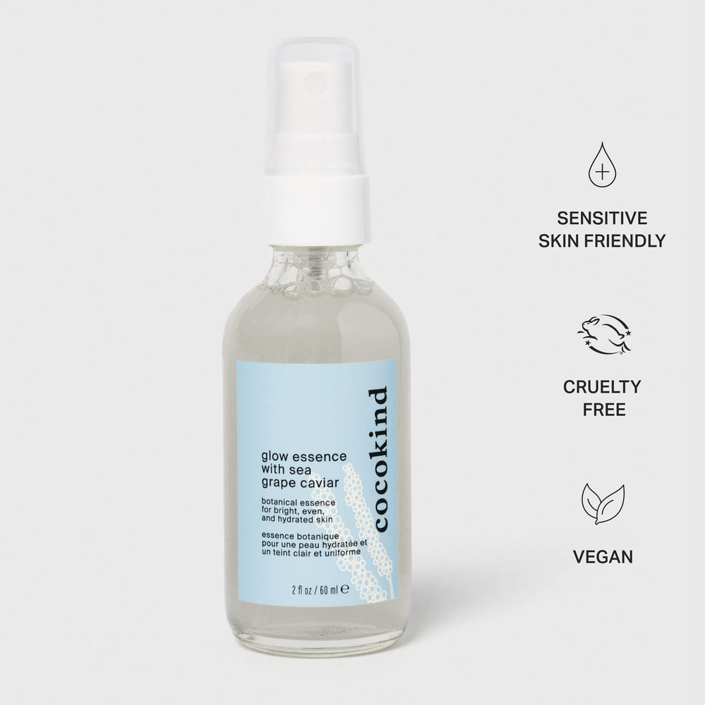 Cocokind skincare routine step after cleansing using Glow Essence