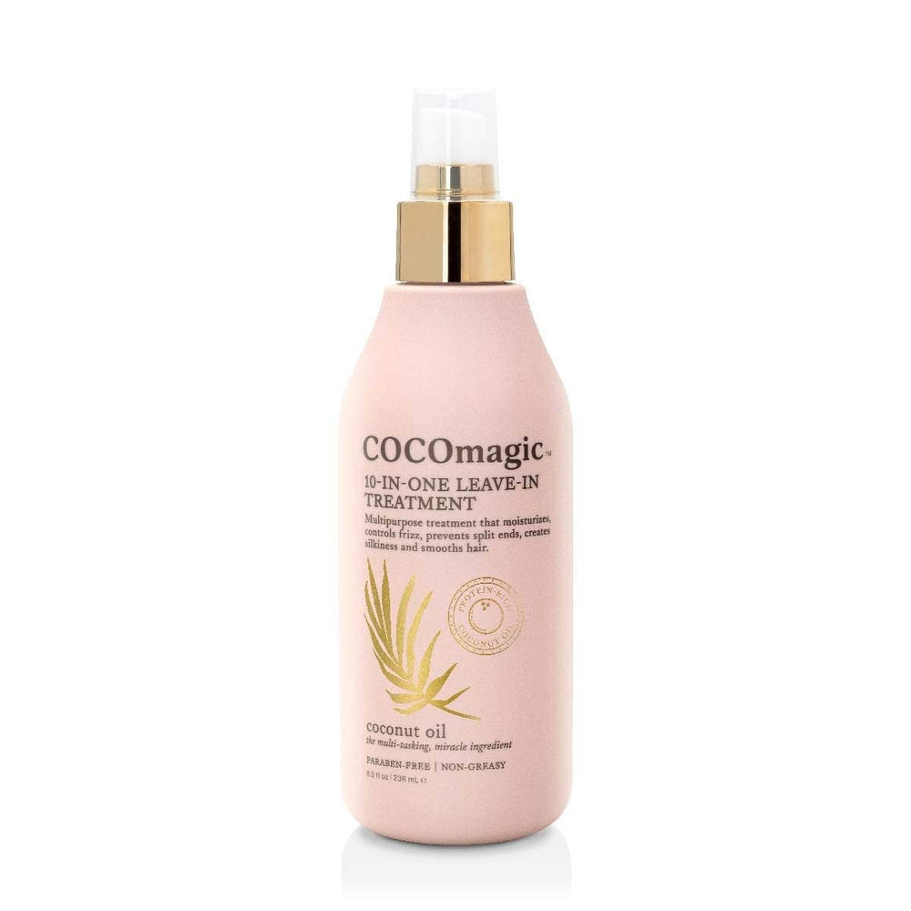 Cocomagic 10-in-1 leave-in bottle delivers hydration and smoothness.