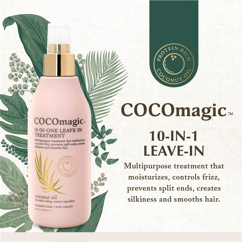 Cocomagic coconut oil and botanicals promote softness and shine.