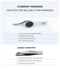 Coco's Closet tweezers used for eyebrow shaping and grooming