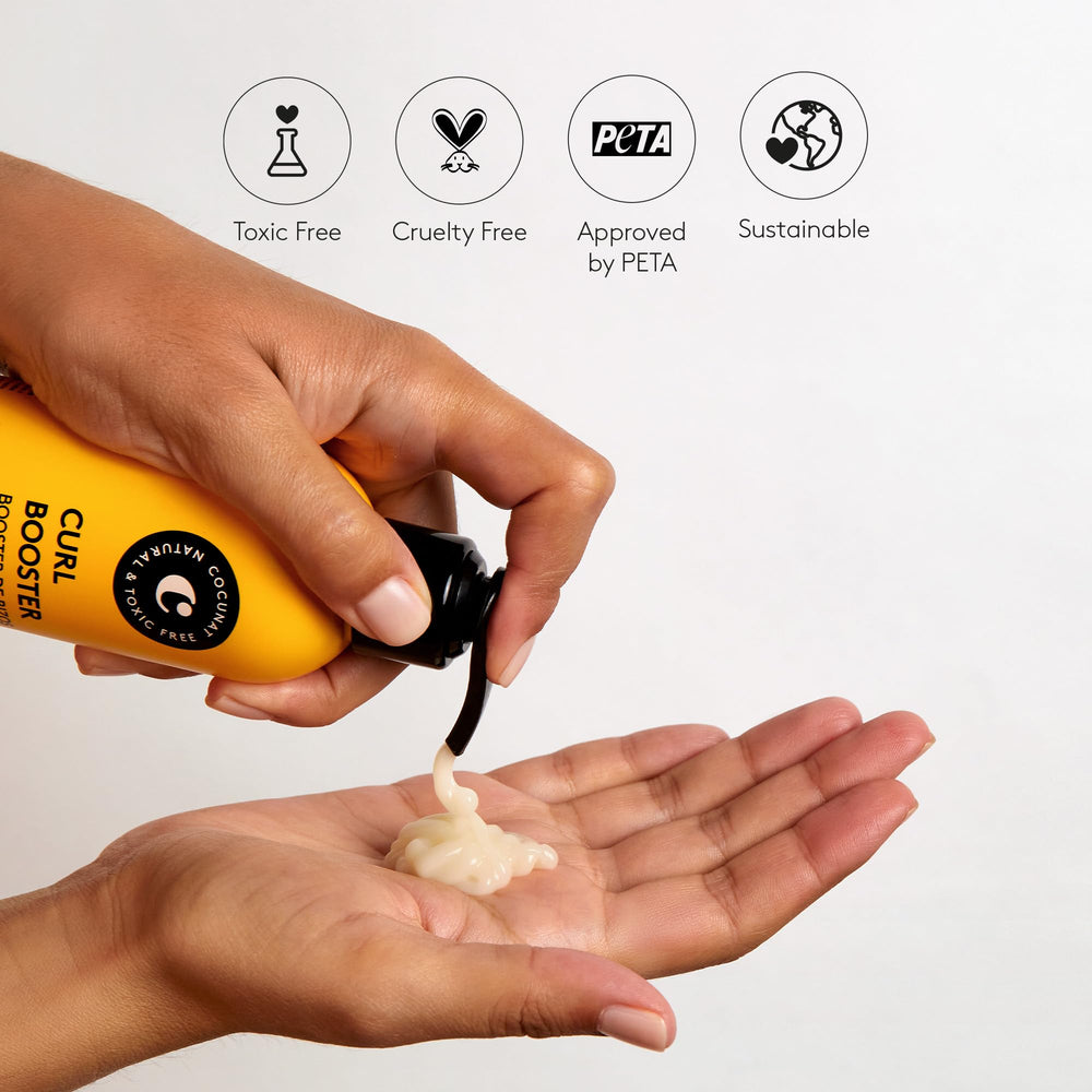 COCUNAT Curl Booster Gel with diffuser for gentle curl enhancement