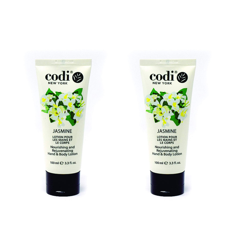 CODi Jasmine Lotion tubes-display shows convenient multi-pack ideal for family use.