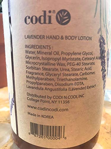 CODi Lavender Lotion applied to hands demonstrates a smooth, non-greasy finish.