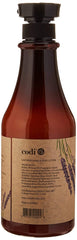 CODi Lavender Lotion label close-up highlights gentle English lavender scent.